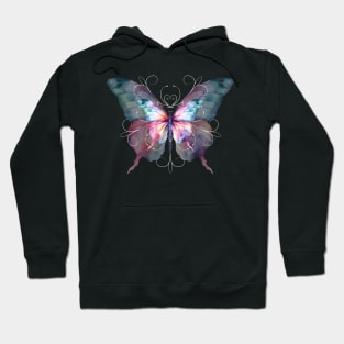 Enchanting Butterfly Watercolor Art Print Hoodie